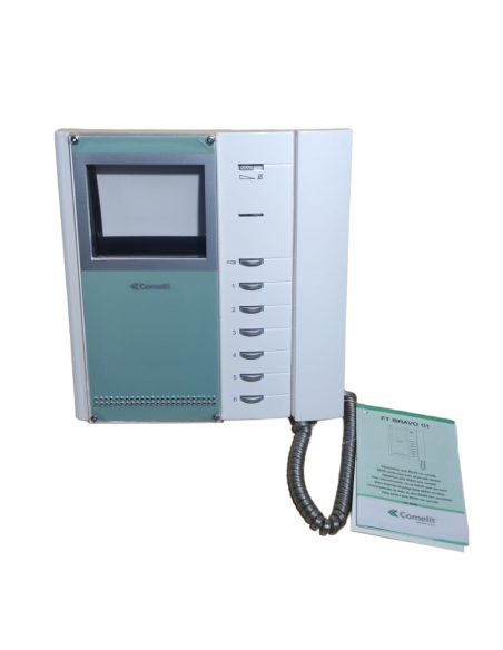 Moniteur noir et blanc Comelit 5701 avec combiné de la série Bravo